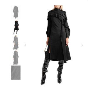 KOCHÉ Stretch-jersey turtleneck midi dress